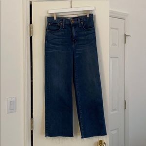 Madewell wide leg crop jeans